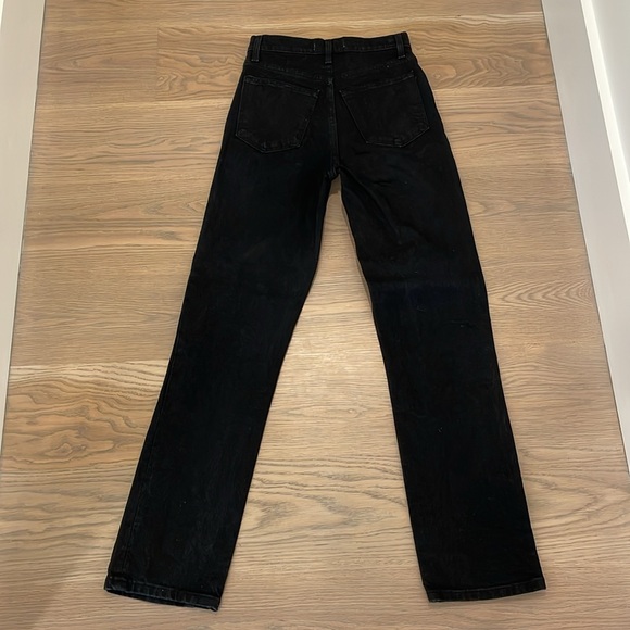 Abercrombie & Fitch black Ultra High Rise Ankle Straight Jean - Picture 3 of 4
